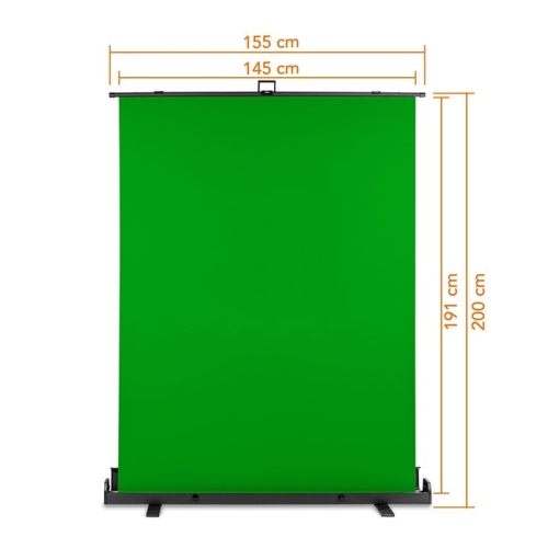 Fundo Roll-Up 155x200cm - Verde Chromakey