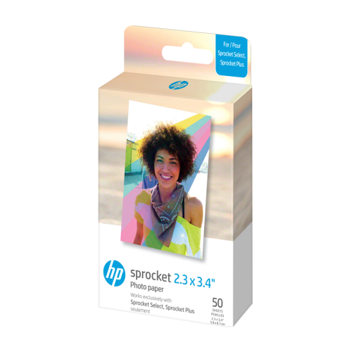HP-  Papel de Foto para HP Sprocket 2.3x3.4" - 50 Uni