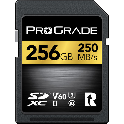 PROGRADE SDXC Gold 256GB 250MB/s V60 UHS-II