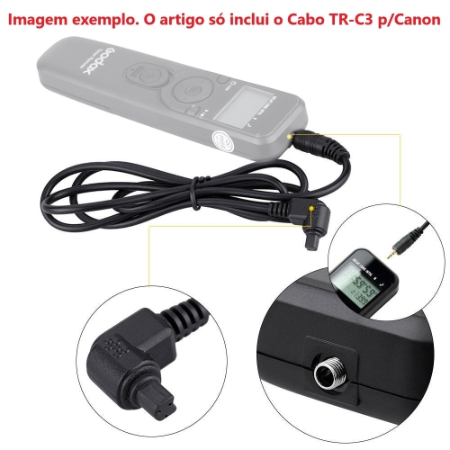 Cabo p/ Disparador Wireless TR-C3 Canon (RS-80)