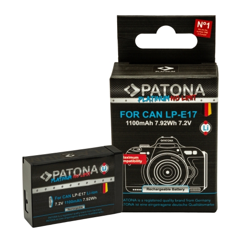 PATONA Platinum Bateria LP-E17 Descodificada (1100mAh)