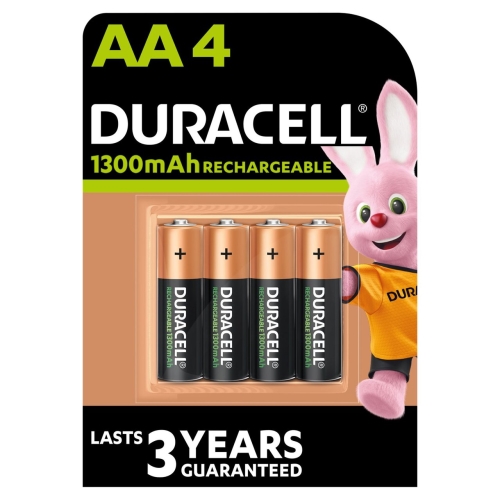 DURACELL Pilhas Recarregáveis AA - 1300mAh (Pack 4)