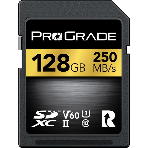 PROGRADE SDXC Gold 128GB 250MB/s V60 UHS-II