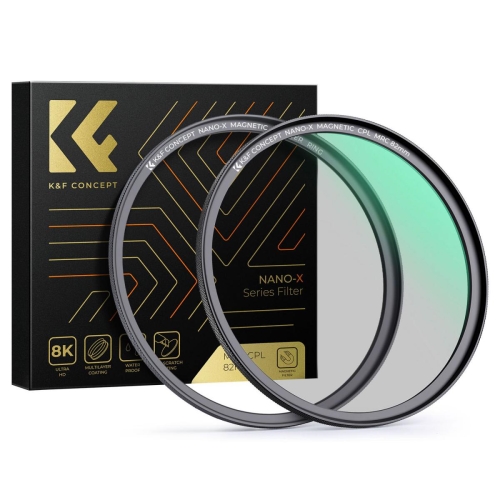 K&F CONCEPT Filtro CPL Magnético de 82mm c/Anel Série Nano-X